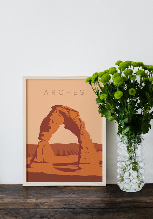 Arches National Park, Utah Travel Poster
