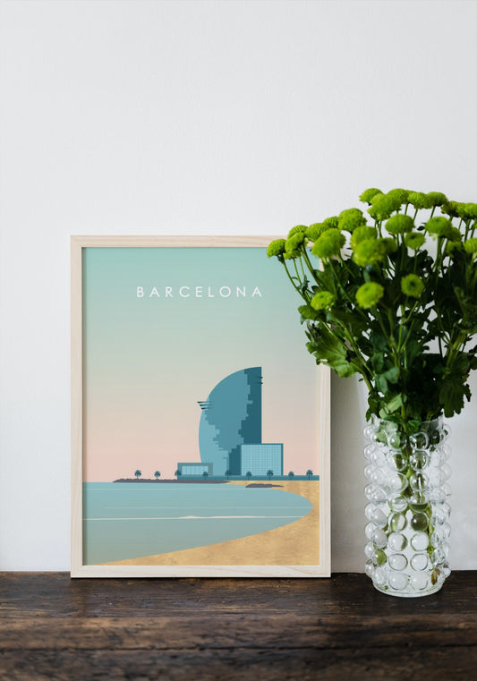 Barcelona Travel Poster